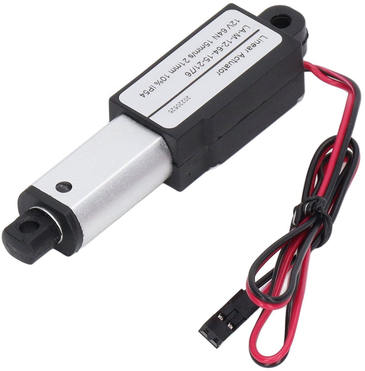 Dailygoods- Lineaire Actuator Aluminium - Miniatuur Motor - 12V - Circuitbeveiliging - Eindschakelaar - Brede Toepassing - Micromotor