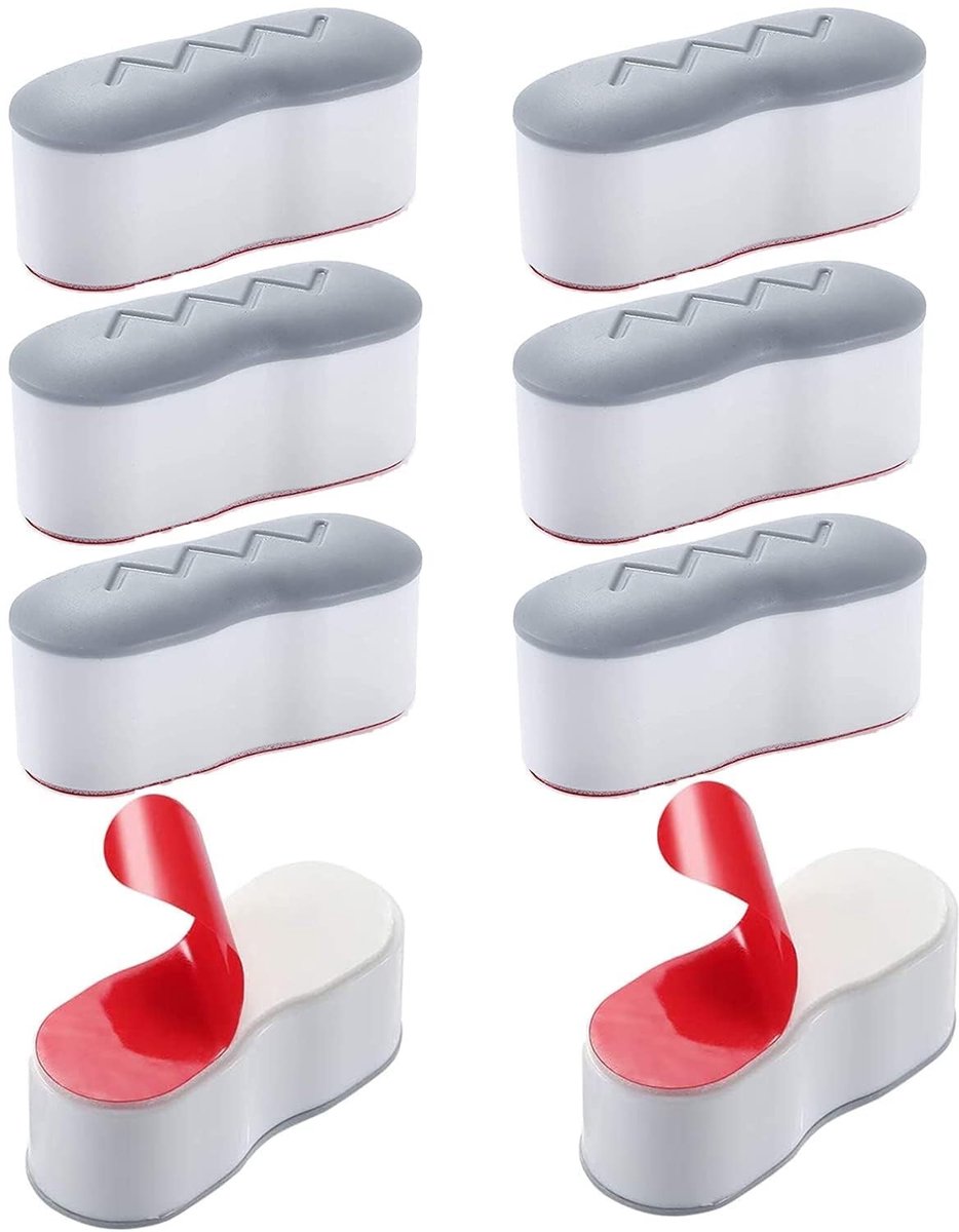Dailygoods- Toiletbril Bumpers 8 Stuks - Universele Deksel Lifter - Sterke Hechting - Zacht TPE Materiaal - Vervangende Accessoires - Geschikt voor Thuis/Hotel - Toiletdeksel