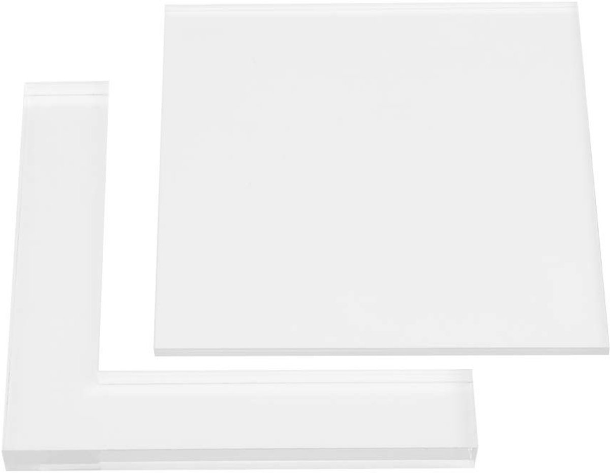 Dailygoods- Stempels Set van 2 - Rubber/Acryl Stempels - DIY Stempels - Helder Stempelkussen - Professioneel Ontwikkeld - Klanttevredenheid - Stempelset