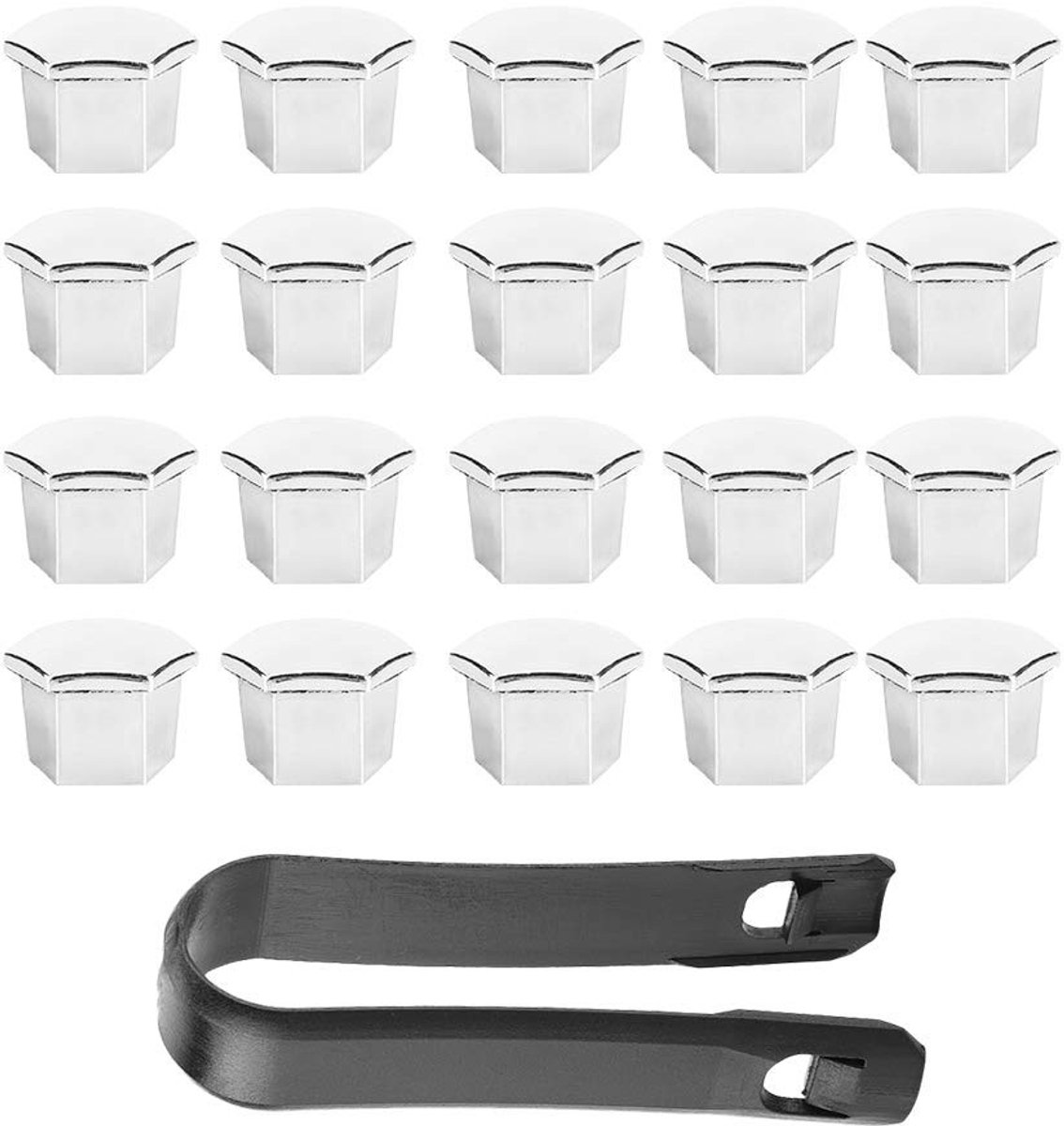 Dailygoods- Wielmoer Afdekkingen 20 Stuks - Vervanging voor Bescherming - Wielmoerkapjes - Wielmoeren - Schadepreventie - Eenvoudige Installatie - Wielmoerafdekking
