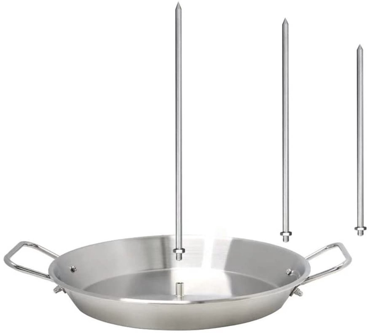 Dailygoods- Barbecue Rack - RVS Verticale Grillstandaard - Vlees Spit - Veelzijdige Kookstandaard - Eenvoudig te Reinigen - Handige Handgrepen