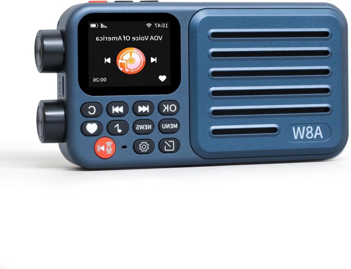 Internetradio Ontvanger - Wifi Radio - Wereld Luisteren - 40K Zenders Zoeken - 250 Gram - Blauw