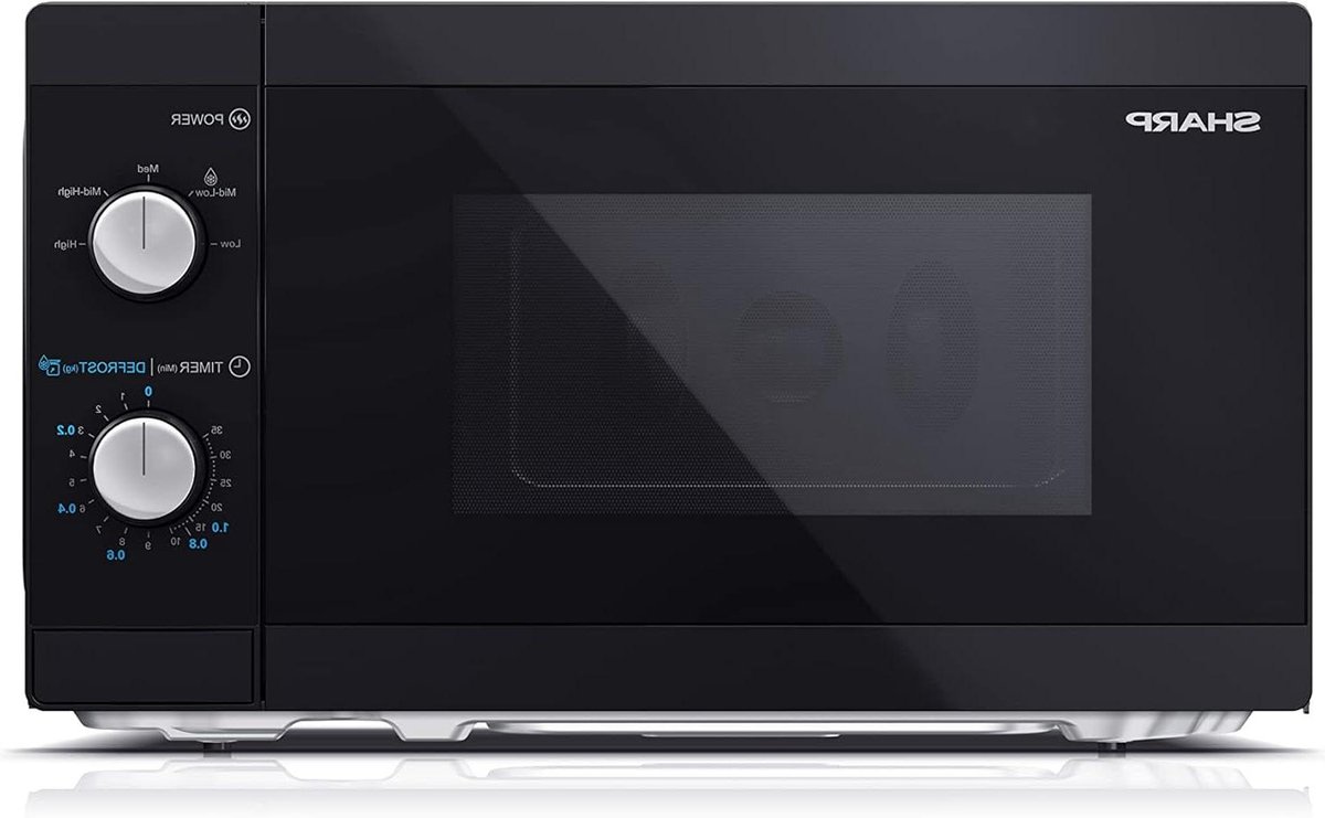 Magnetron - Oven Verwarming - Snel Eten Bereiden - Mechanische Bediening - 20 Liter - Zwart