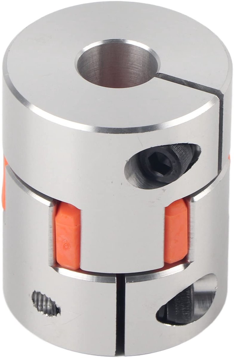 Dailygoods- Koppeling D40×L50 - Aluminium - Flexibele - Stappenmotor - 14×14MM - Hoogwaardige kwaliteit - Asoverbrenging