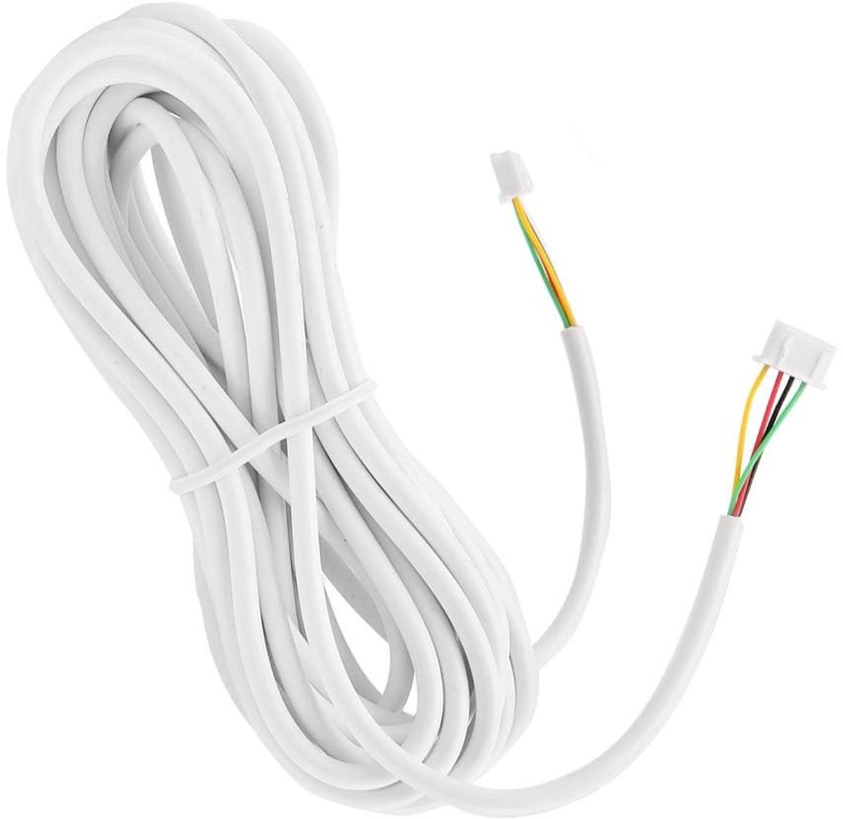Dailygoods- Kabel 4-aderig Flexibel - Koperen Kabel - PVC-isolatie - Voor Video-intercom - 10m Lengte - 0,3mm Dikte - Deurbelsnoer