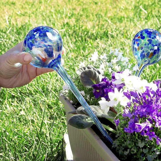 Watergeef Bollen - Plantenverzorging - Planten water geven - Automatische watertoevoer - 200 ml - Blauw — afbeelding 2