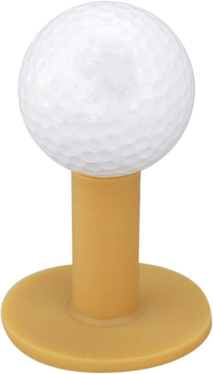 Rubberen Golf Tee - Flexibele Tee - Golf Training - Vliegt Niet Weg - 8 Stuks - Zwart — afbeelding 5