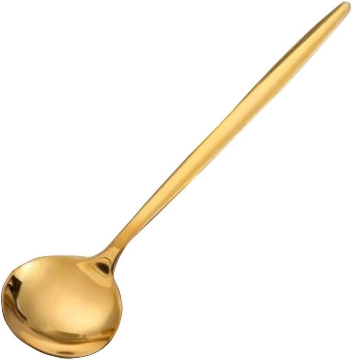 Theelepels Goud Dessertlepels Koffielepels Tafel Dekken Titanium Coating 13 cm Goud