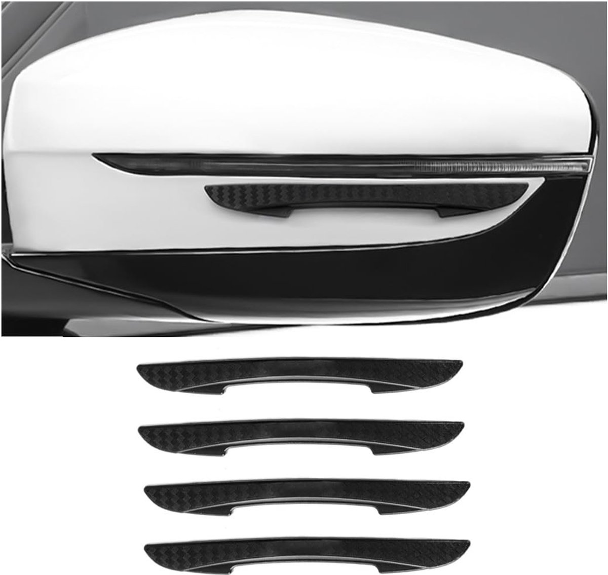 Dailygoods- Deurrandbeschermer 4-delige set - Krasbescherming - Universeel - Zacht en duurzaam - Eenvoudige installatie - Afmetingen 14,5 x 1,1 cm - Deurbeschermers