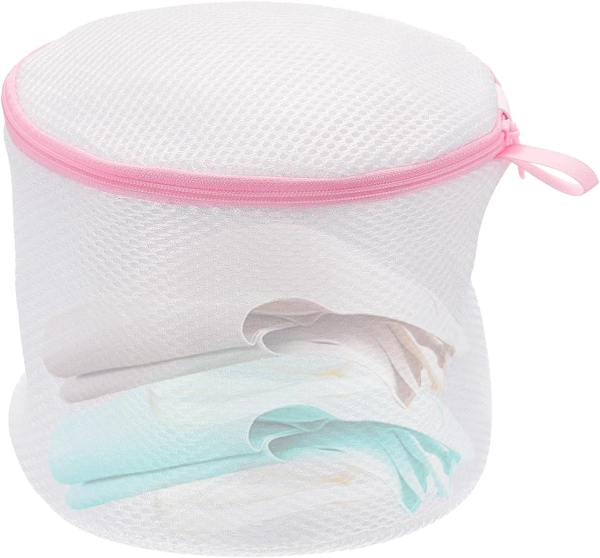 Waszak BH - Lingerie Net - Kleding Beschermen - Fijne Mesh Structuur - 16x16cm - roze