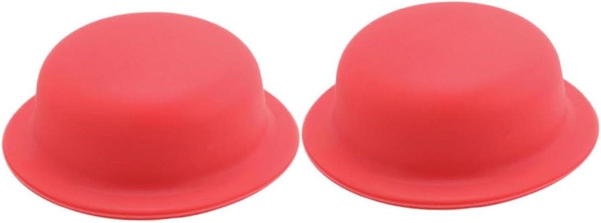 Pan Knop Hoesjes Hittebestendige Greep Veilig Koken Antislip Ontwerp 2 Stuks Rood