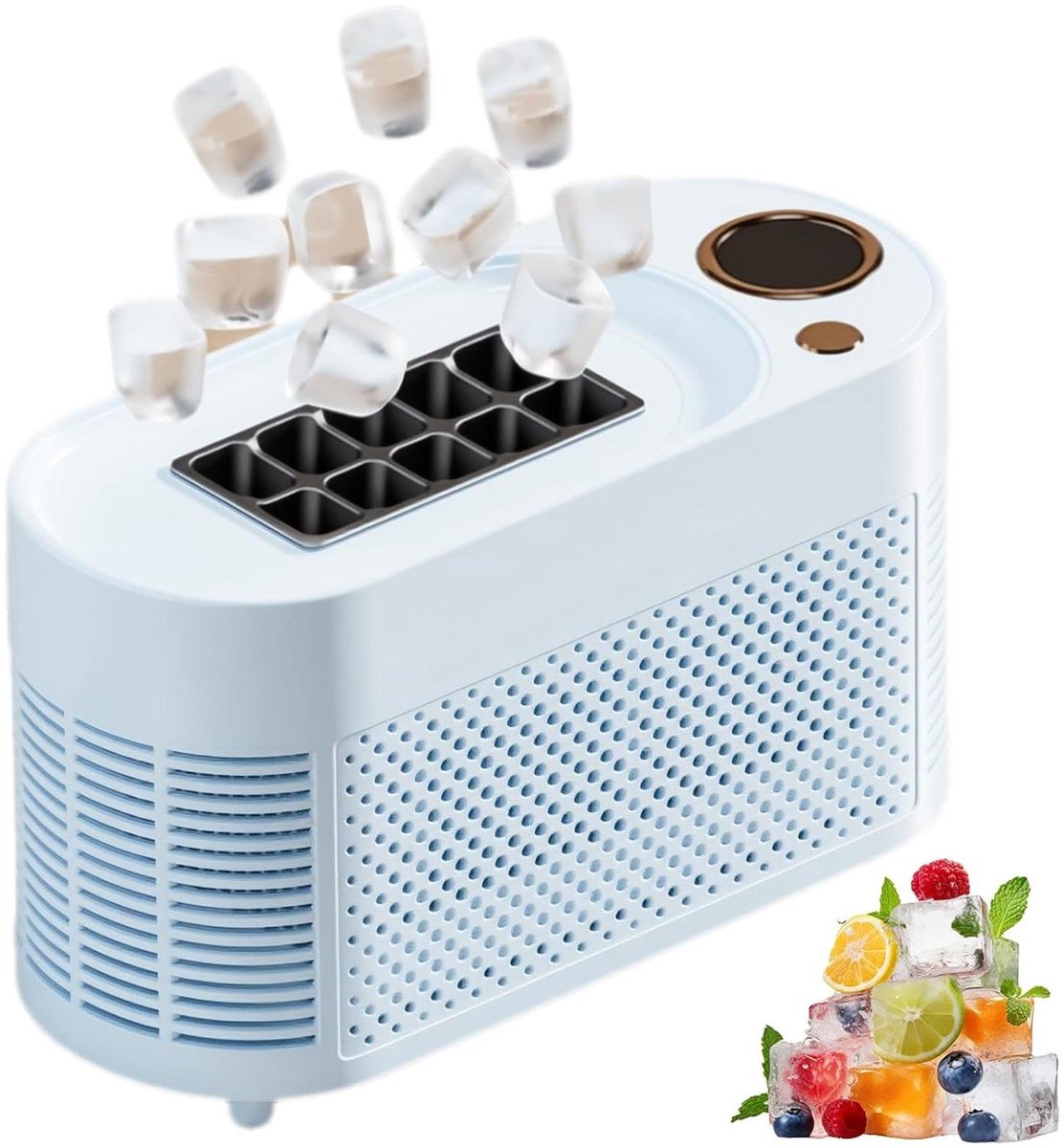 IJsmachine IJsmaker Dranken Koelen Snelle IJsblokjes 10 Kubus Per Keer Blauw