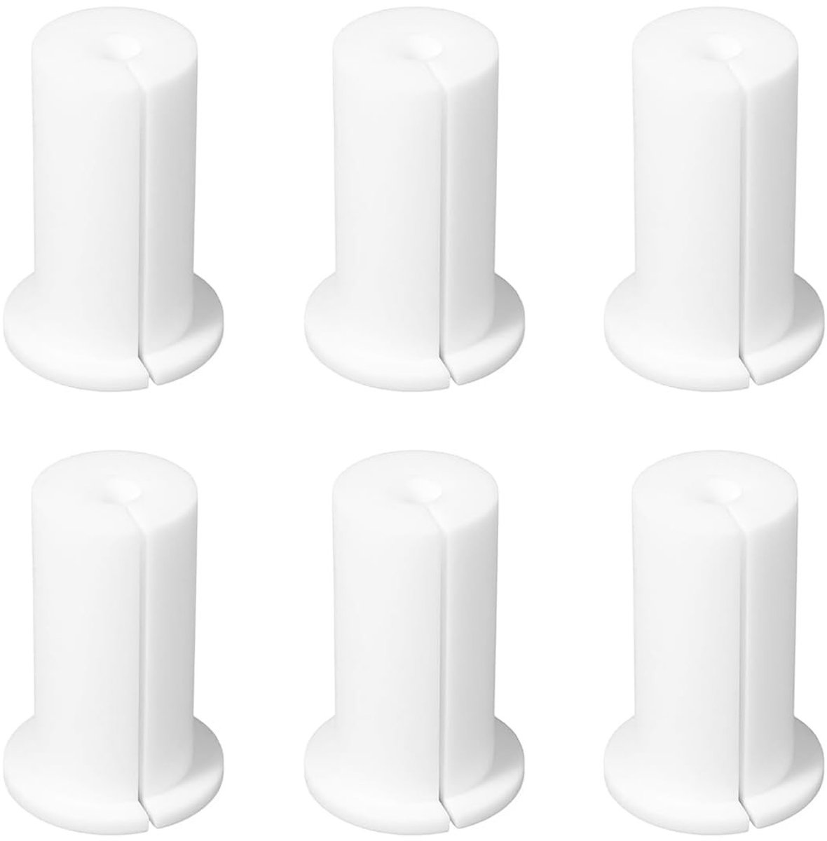 Dailygoods- Kabeldoorvoerset 6-Pack - 3/4 Inch Muurgat - 38 mm Lang - Lichtgewicht - Compact - Duurzaam Materiaal - Wanddoorvoer