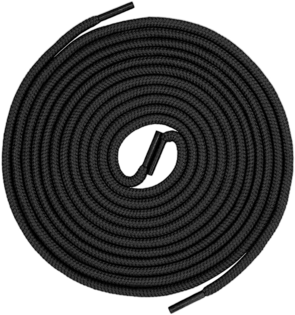 Dailygoods- Schoenveters 120 cm - Veters rond - Veters zwart - Veters voor wandelschoenen - Veters voor trainers - Nylon materiaal