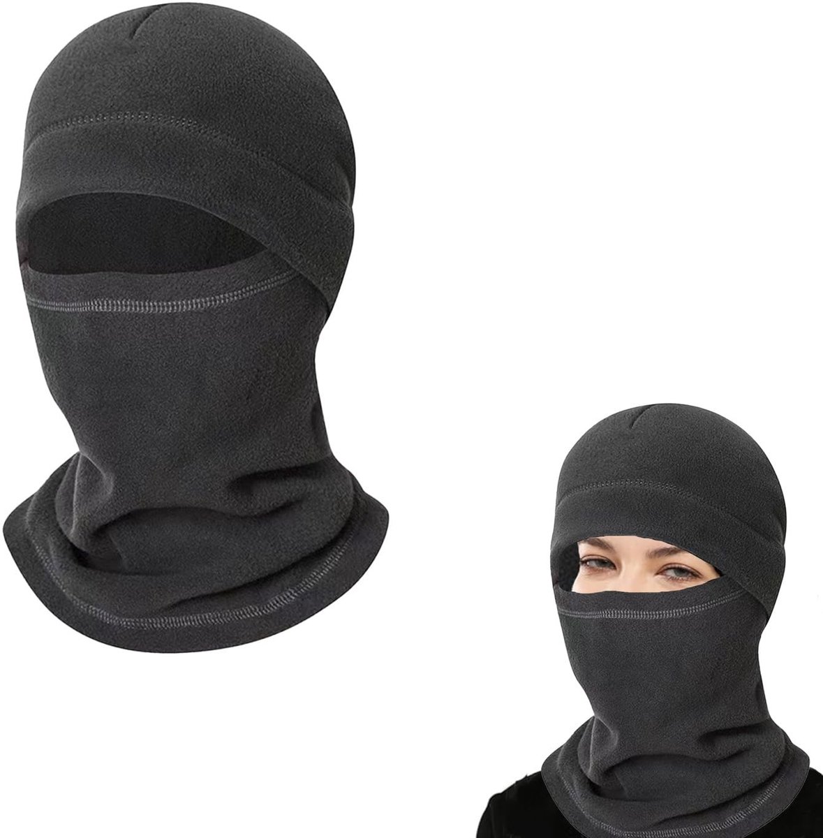 Dailygoods- Skimasker Ademend - Bivakmuts Gezichtsmasker - Volmasker Polar Fleece - Multifunctioneel - Winddicht - Comfortabel en Warm