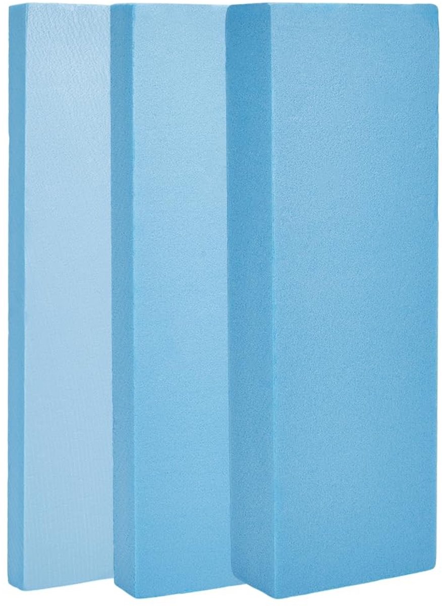 Dailygoods- Schuimplaten 3 stuks - Lichtgewicht/stevig - Hoogwaardig schuim - Doe-het-zelf - Isolatieschuimplaten - 30 x 10 x 2 cm/11,8 x 3,9 x 0,8 cm - Schuimblokken