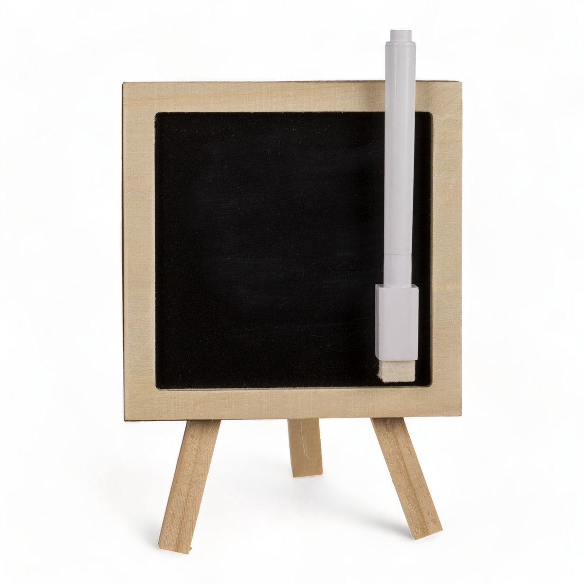 Dailygoods- Magneetbord Mini - Retro Design - Houten Standaard - 10 cm - Creatief Notitiebord - Herbruikbaar - Perfect voor Kantoor en Thuis
