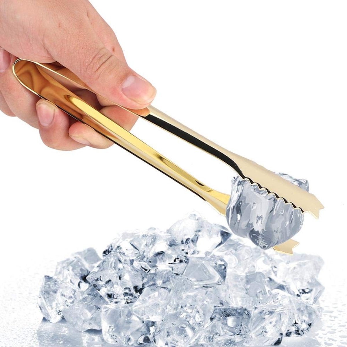 Dailygoods- Suikertong - Roestvrij Staal - IJstang - BBQ Tong - Salade Tong - Vaatwasmachinebestendig - Verguld - Tang
