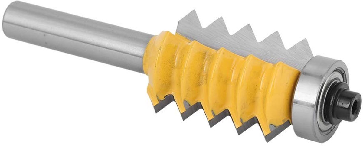 Dailygoods- Houtbewerkingsfrees 8 Schachten - Freesset 8mm/6mm - Houtsnijder met Meerdere Tanden - Duurzaam Hardmetaal - Chiploze Snede - Geschikt voor Langdurig Gebruik
