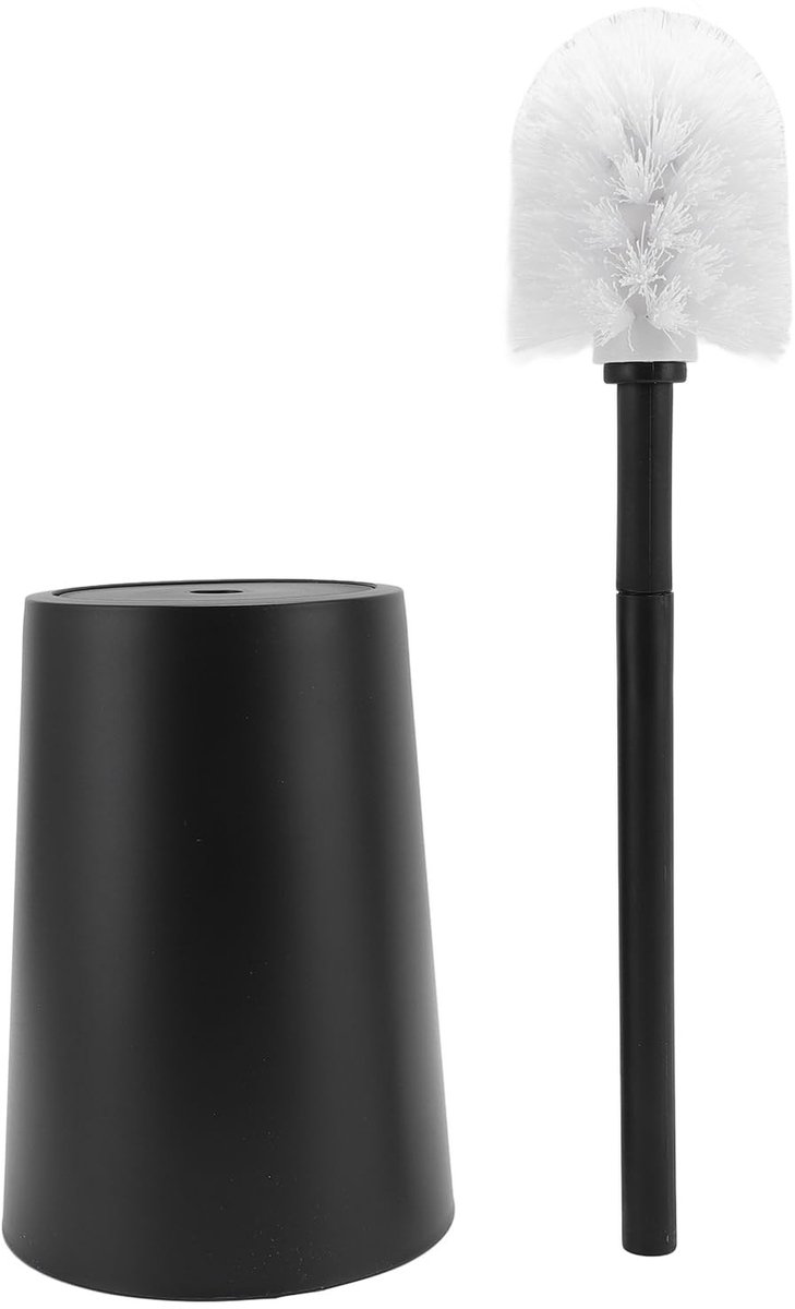 Dailygoods- Toilettenborstelhouder met Langer Griff - Toilettenbürstengarnitur - Compact Design - Eenvoudig te Gebruiken - ABS/PP Materiaal - Hygiënische Oplossing - Toilettenborstelset