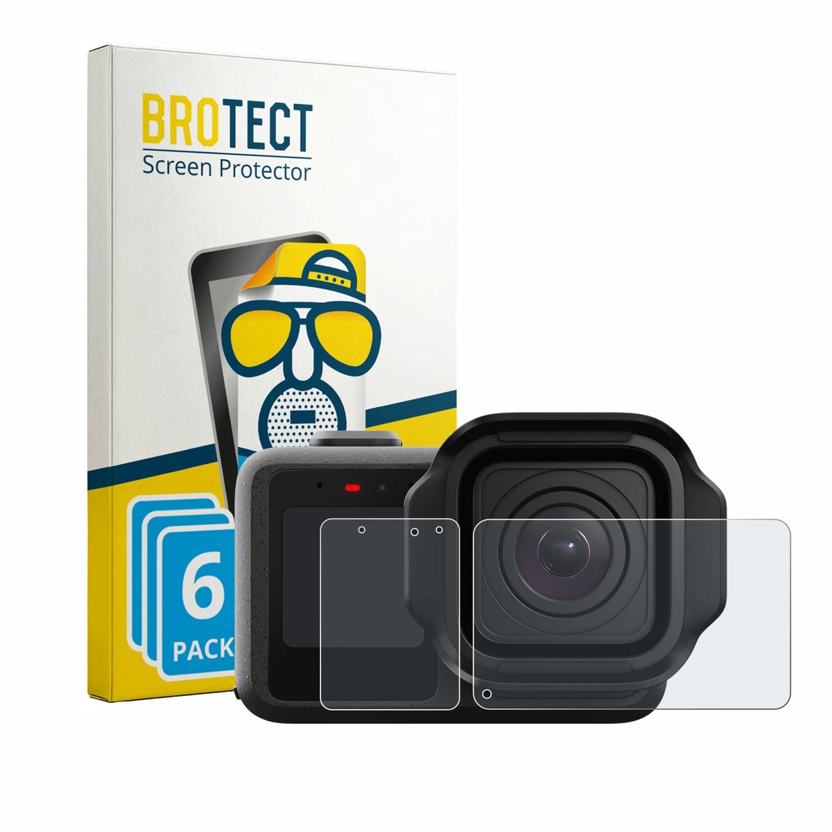 BROTECT - Screenprotector voor GoPro Mission 1 Pro - Folie Beschermfolie matte 6 Stuks