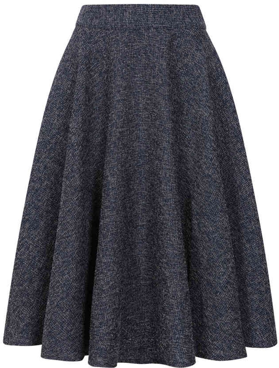 Banned - Cary Texture Rok - 2XL - Donkerblauw