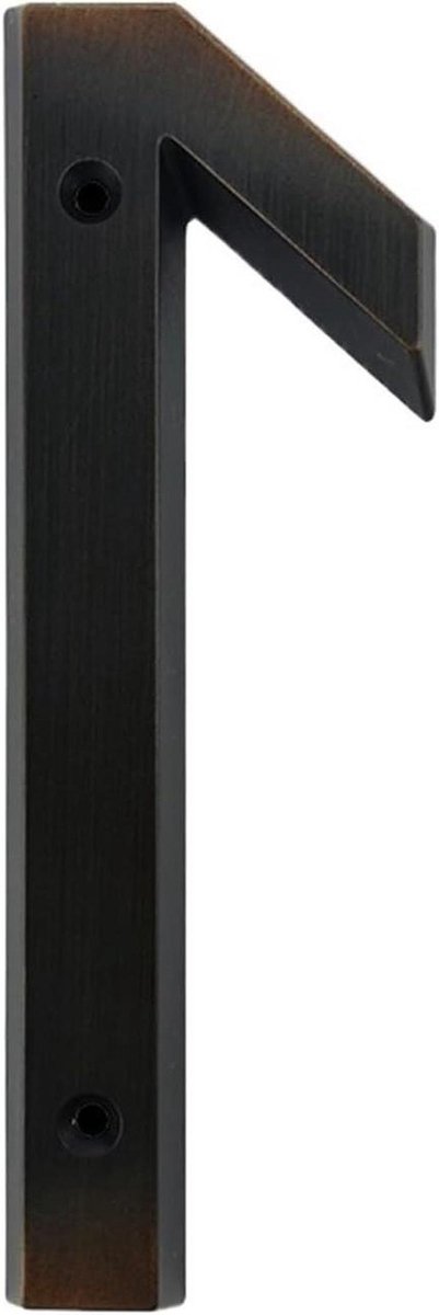 Metalen Huisnummer - Deur Adres Teken - Huis Aanduiden - Zinklegering Geborsteld - 152 mm - Oud Brons