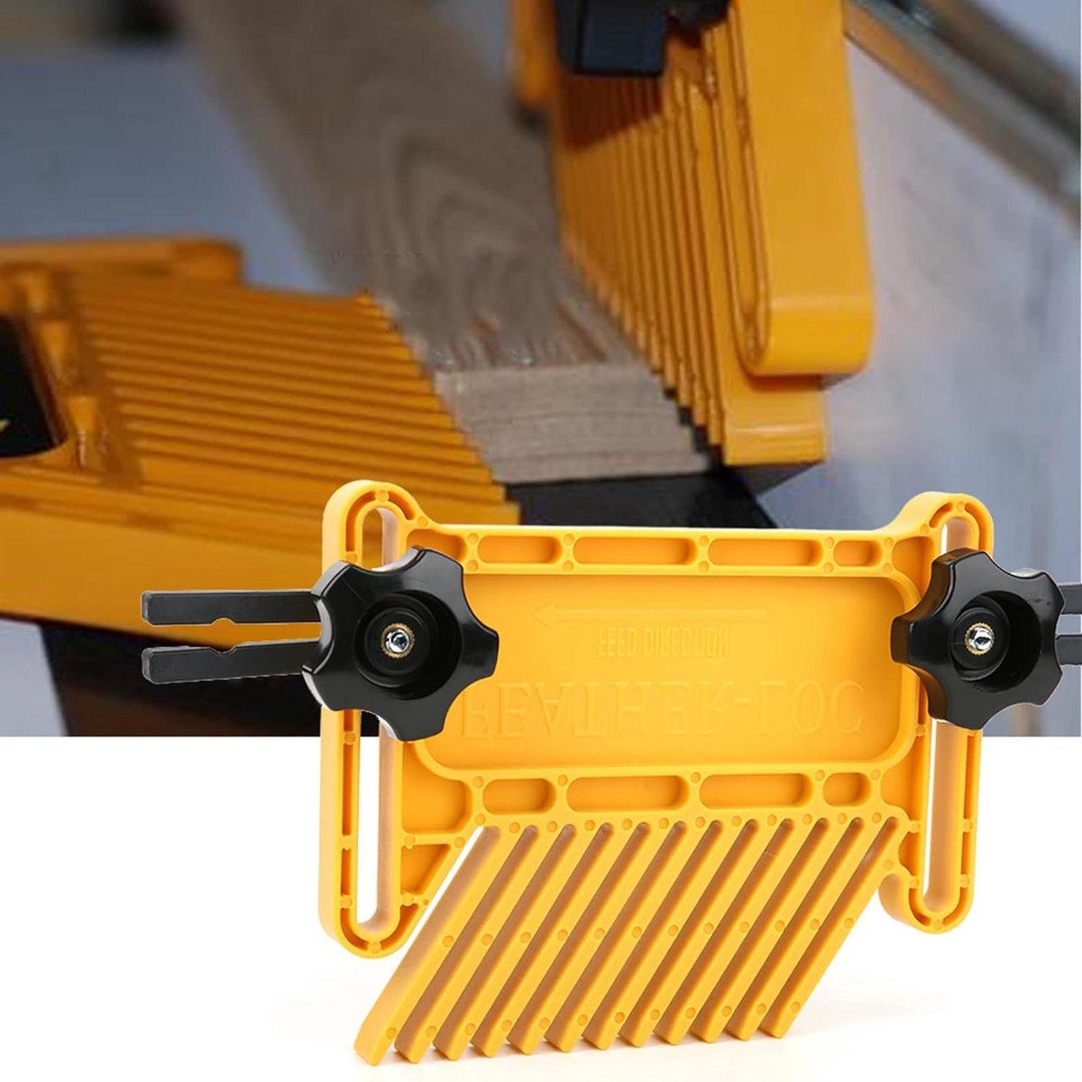 Verenbord Set - Tafelzaag Accessoires - Precisie Houtbewerking - Veilige Begeleiding - 2 Stuks - Geel