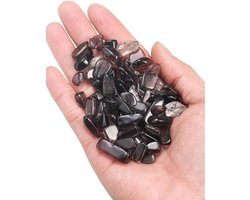 Kristal Grind - Gepolijste Steen - Aquarium Decoratie - Natuurlijk Materiaal - 100 gram - Zwart