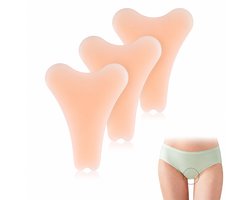 6 stuks Camel Toe Concealer, naadloze Camel Toe Hider, herbruikbare anti-camel toe siliconen pads, herbruikbare onzichtbare zelfklevende siliconen pads voor vrouwen.