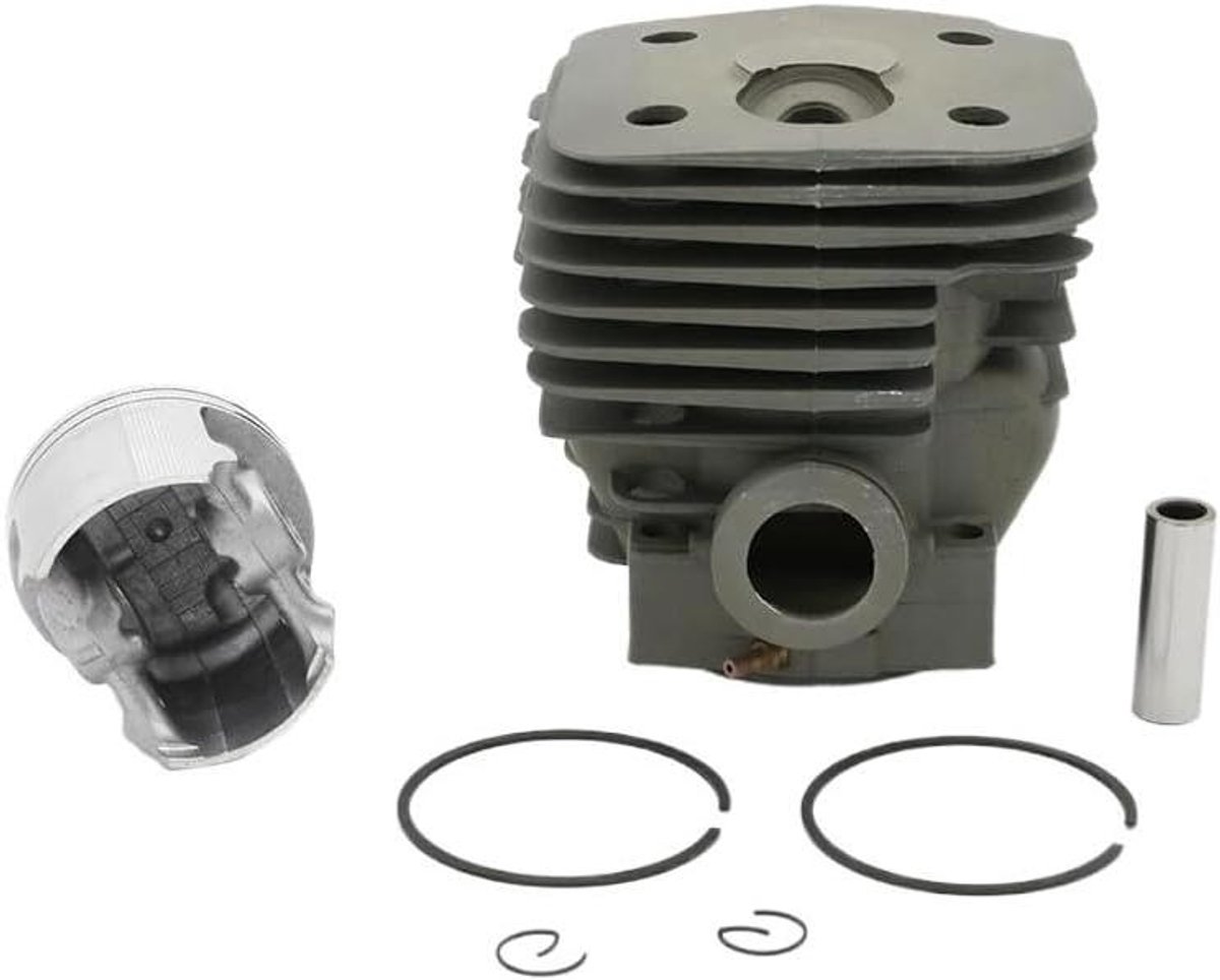 Cilinder Zuiger Set - Motor Onderdelen - Kettingzaag Onderhoud - Big Bore 58MM - 56MM Boring - Zilverkleurig