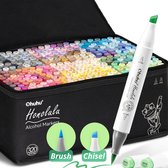Ohuhu - Honolulu Brush & Chisel - Alcohol Art Markers - 320 kleuren