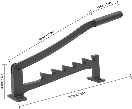 Hutjemutje - houtklover - wandklover - houtsplijter - kloofwig - handmatig - wandmontage - 40.5 cm - voor tuin & openhaard - zwart — afbeelding 2