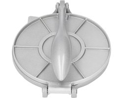 Omabeta Aluminium Tortillapers Duurzame Roestbestendige 7,7 Inch Quesadilla Maker voor Thuispastawinkels, Zilver