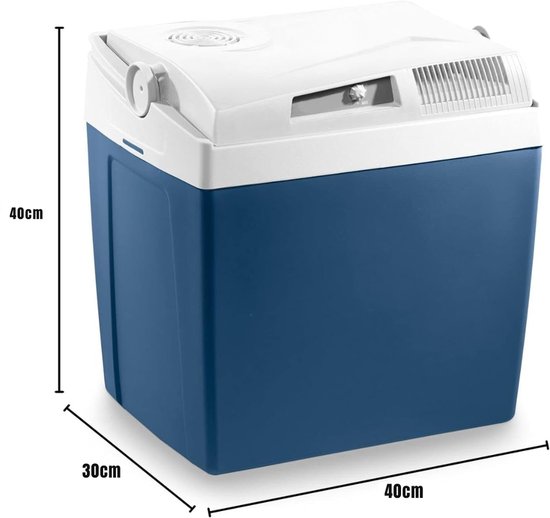 QUOVO® Elektrische koelbox 12 en 230 volt - Elektrische koelbox - Koelbox - Blauw - ‎30cm x 40cm x 40cm van Quovo — afbeelding 4