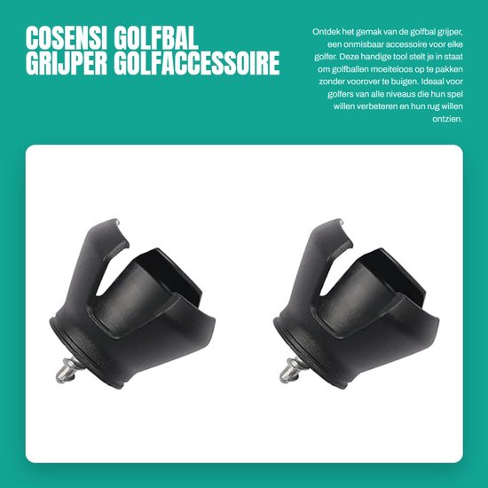 Golfbal Pick Up - 2 Stuks - Grijper/Klauwen - Zuignap - Golf Accessoire - Automatische Vergrendeling — afbeelding 4