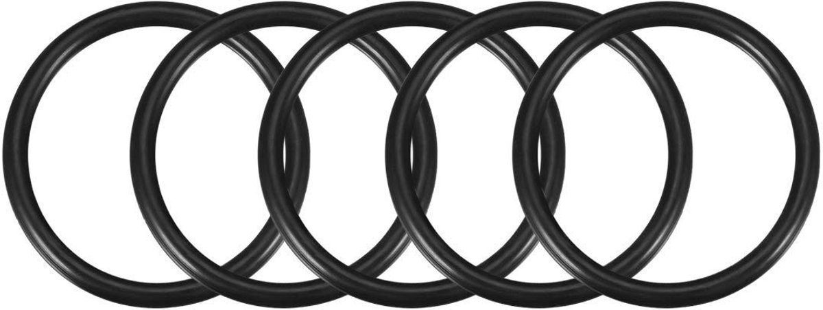 Dailygoods- O-ring 5 Stuks - Nitrilrubber - 95 mm Buitendiameter - 87 mm Binnendiameter - 4 mm Breed - Afdichtingsset - Afdichtring