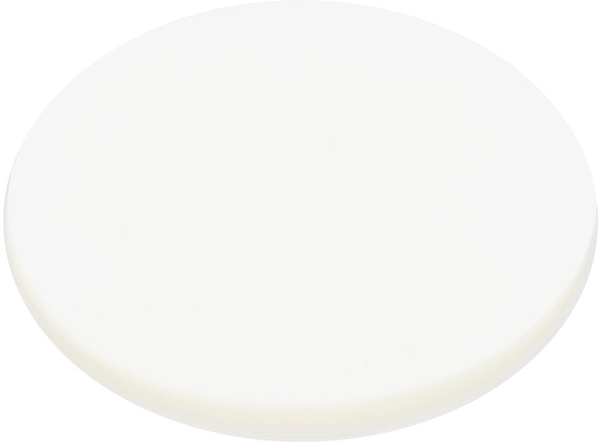 Dailygoods- Badgefolie 100 Stuks - Transparant PVC - Ronde Folieafdekkingen - Patroonbescherming - Hoogwaardig Materiaal - DIY Badge Creatie - Badgecovers