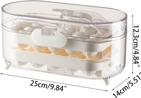 IJs Maken Container - Opslag Box - Drankjes Koelen - Geur Afsluitend - 25 cm - Blauw — afbeelding 5