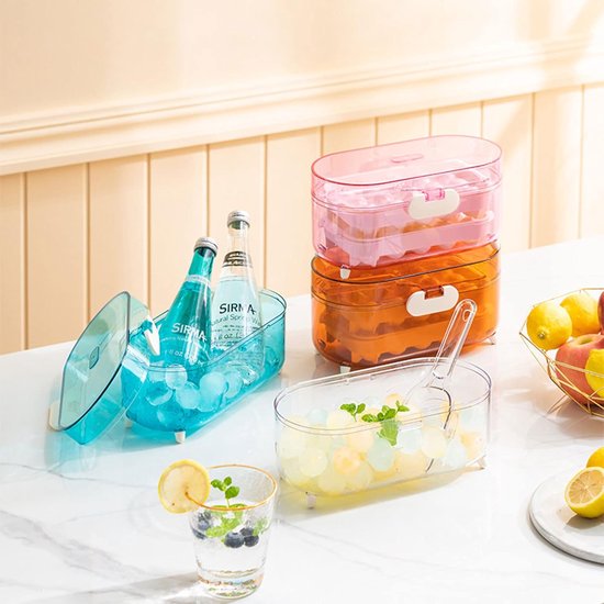IJs Maken Container - Opslag Box - Drankjes Koelen - Geur Afsluitend - 25 cm - Blauw — afbeelding 3