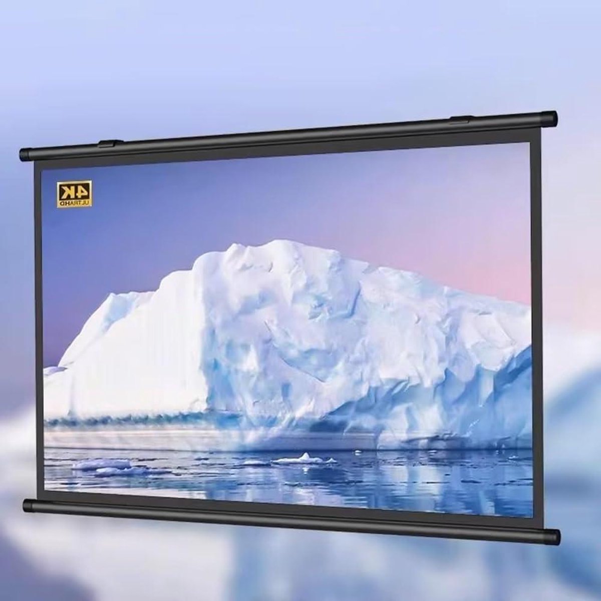 Projectiescherm - Scherm voor Beamer - Film Kijken - Kreukvrij HD Glasvezel - 30-72 Inch - Zwart