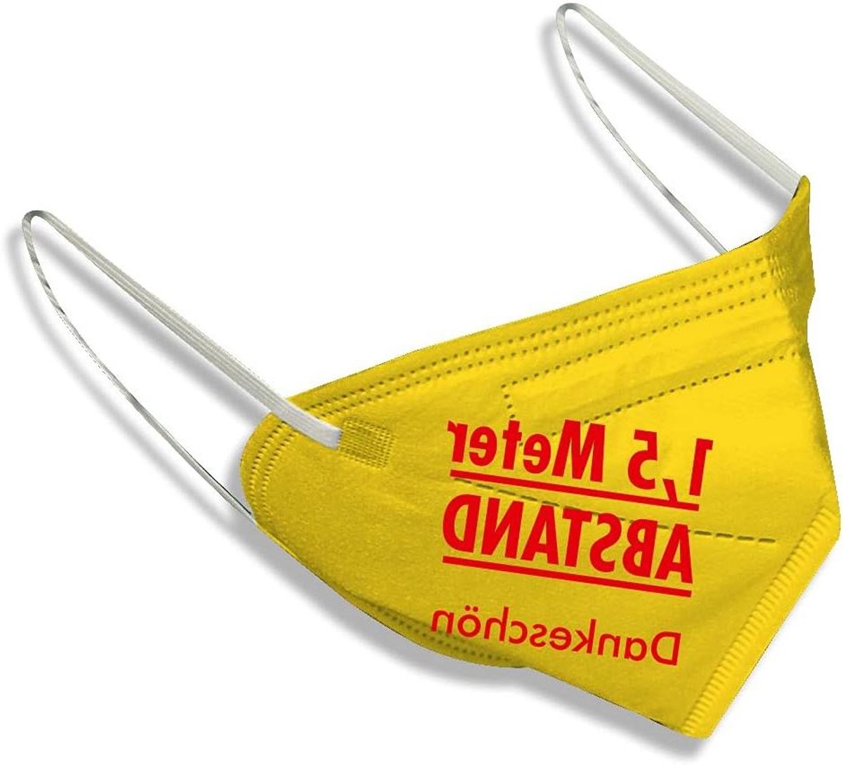 Gezichtsmasker - Beschermend masker - Persoonlijke bescherming - Duits productie - 3-laags - Geel