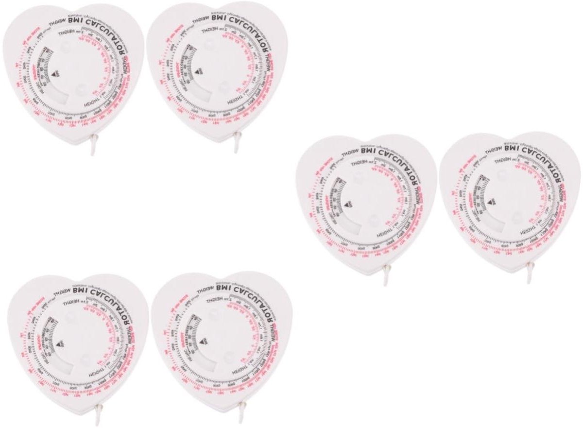 Meetlinten Lichaam - Taille Liniaal - Gezondheid Meten - Intrekbaar Ontwerp - 3 Sets - Wit