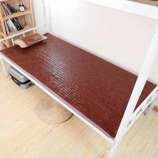 Bamboe Matras - Koelmat Zomer - Verkoelend Slapen - Natuurlijk Materiaal - 135x200cm - Natuurlijk — afbeelding 3