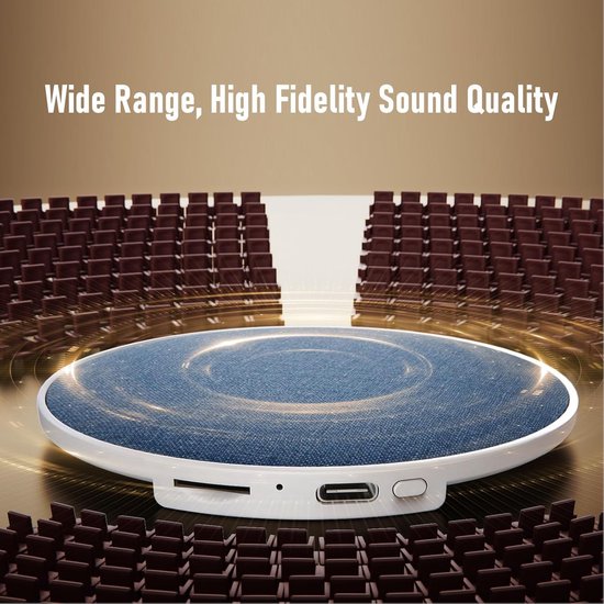 Kussenluidspreker - Onder kussen audio - Rustig slapen - Plat ontwerp - 12 cm breed - Wit — afbeelding 5