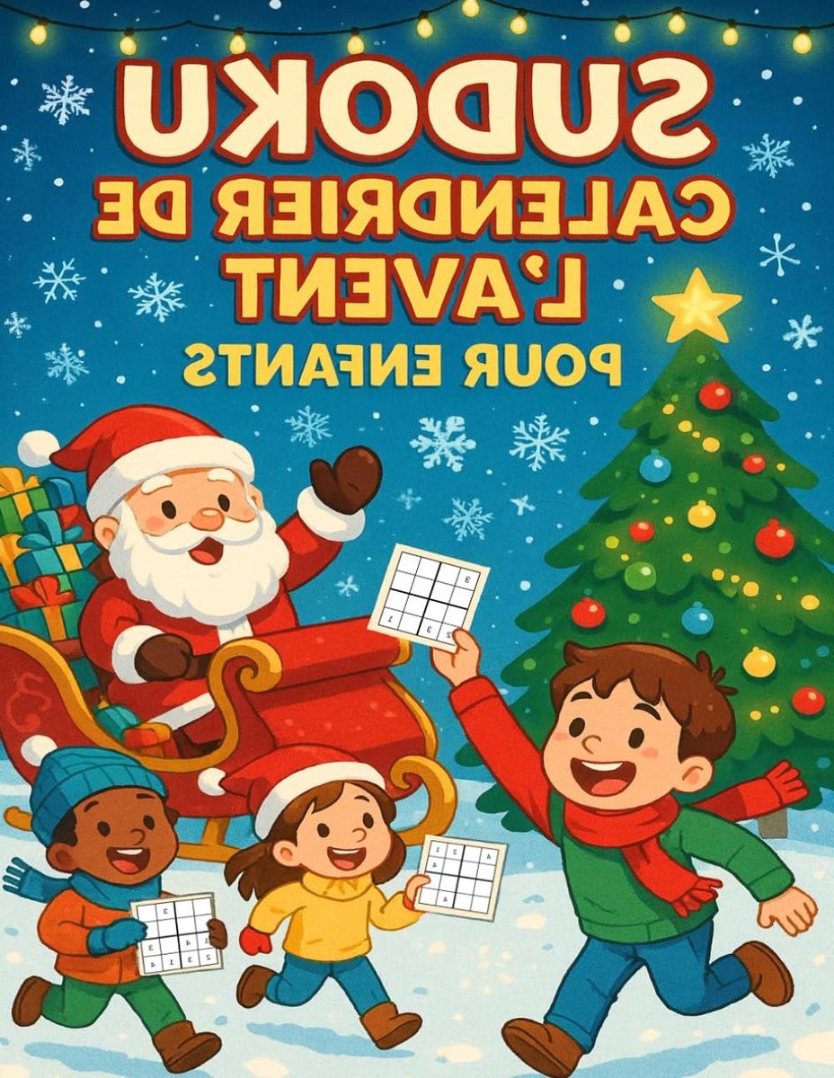 Adventskalender Sudoku - Dagelijkse Spelletjes - Puzzelen Vóór Kerst - 6 Sudoku's Per Dag - 21.6 x 27.9 cm - Kleurrijk