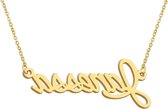Gepersonaliseerde Naamketting - Naam Sieraad - Cadeau Geven - Elke Naam Mogelijk - 40 cm Ketting - Goudkleurig