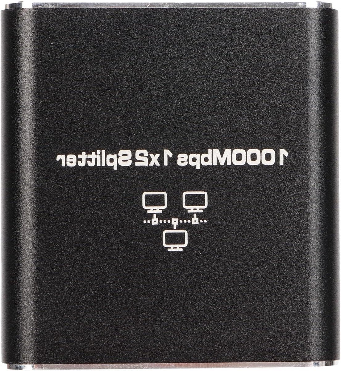 Ethernet Splitter - Netwerk Poort - Internet Delen - Aluminium Behuizing - 1000Mbps - Zilver