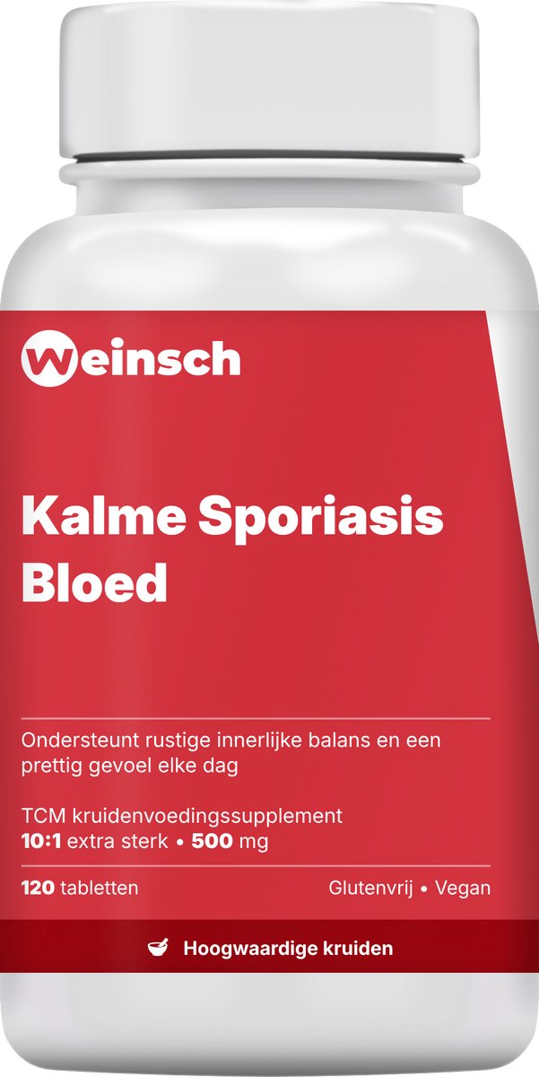 Weinsch Kalme Sporiasis Bloed (Yin Xie Ling Pian) | 10:1 extra sterk | 500mg | 120 tabletten