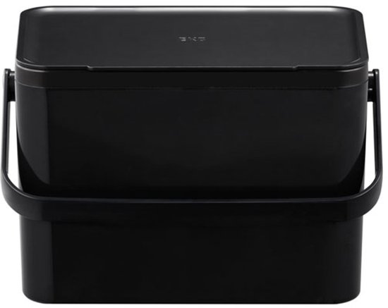 EKO - Deco Food Waste Caddy 4 liter - Plastic - Zwart - Prullenbak